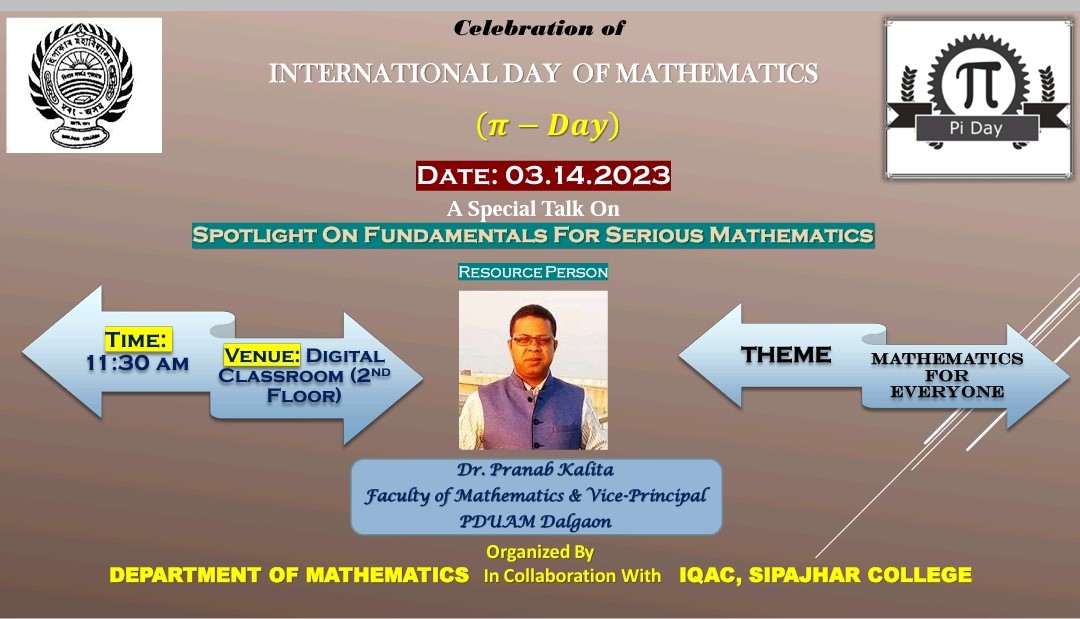 International Day of Mathematics-14.03.2023