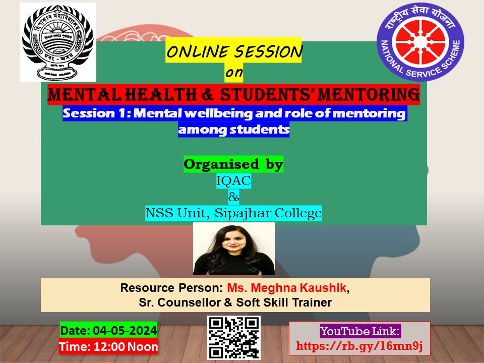 Session 1: Mental wellbeing and role of mentoring among students 04.05.2024